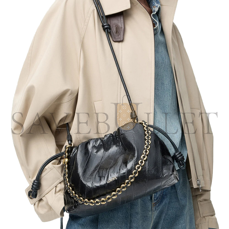 LOEWE MEDIUM FLAMENCO PURSE IN HAGFISH A411FCRXAO (30*20*10.5cm)